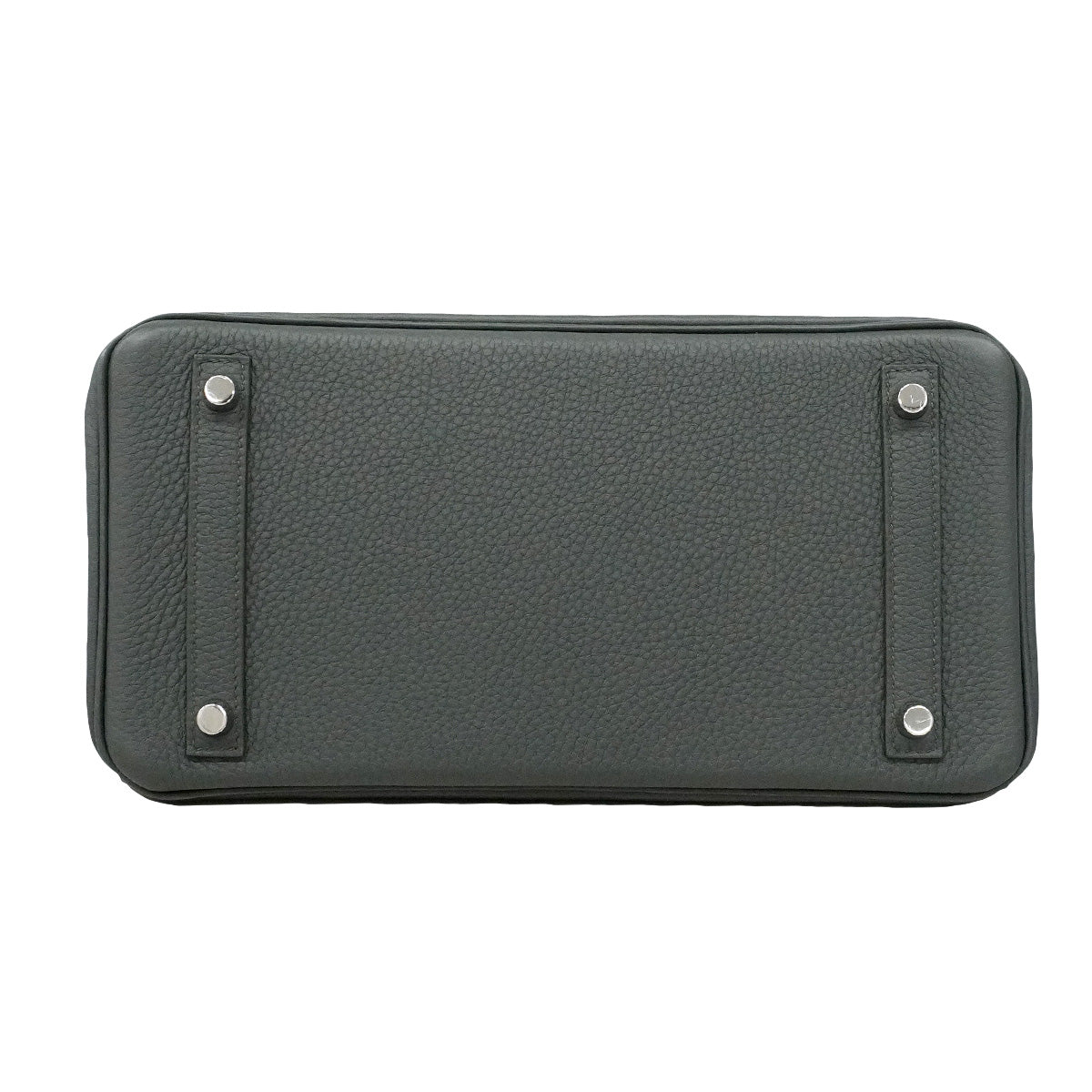 【6ia1132-g】エルメス ハンドバッグ バーキン30 トゴ ヴェールマングローブ シルバー金具 K刻印【中古】レディース