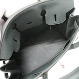 【6ia1132-g】エルメス ハンドバッグ バーキン30 トゴ ヴェールマングローブ シルバー金具 K刻印【中古】レディース