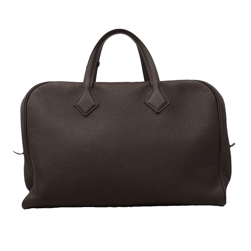 【6ia1133】エルメス トートバッグ ヴィクトリア43 トリヨンクレマンス エベーヌ シルバー金具 X刻印【中古】メンズ レディース ユニセックス