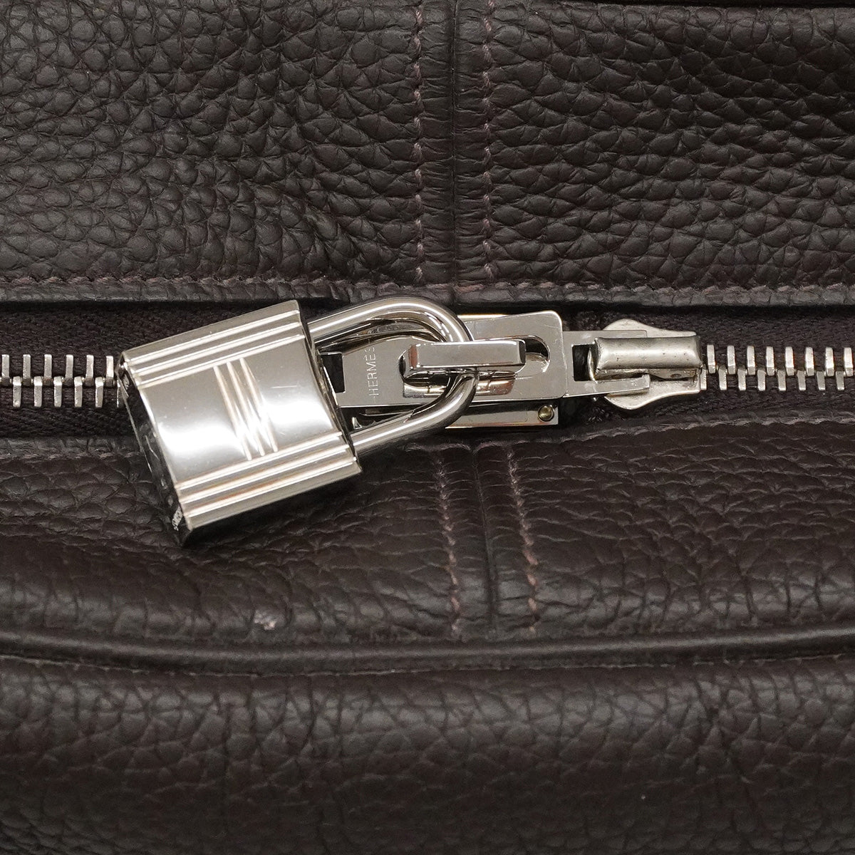 【6ia1133】エルメス トートバッグ ヴィクトリア43 トリヨンクレマンス エベーヌ シルバー金具 X刻印【中古】メンズ レディース ユニセックス