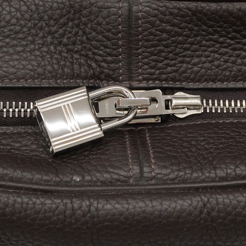 【6ia1133】エルメス トートバッグ ヴィクトリア43 トリヨンクレマンス エベーヌ シルバー金具 X刻印【中古】メンズ レディース ユニセックス