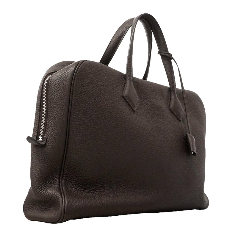 【6ia1133】エルメス トートバッグ ヴィクトリア43 トリヨンクレマンス エベーヌ シルバー金具 X刻印【中古】メンズ レディース ユニセックス