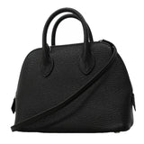 【6ia1138】エルメス ハンドバッグ ボリード1923ミニ シェブルミゾル ブラック シルバー金具 G刻印【中古】レディース