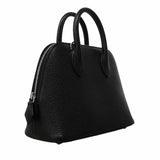 【6ia1138】エルメス ハンドバッグ ボリード1923ミニ シェブルミゾル ブラック シルバー金具 G刻印【中古】レディース