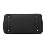 【6ia1140】エルメス ハンドバッグ バーキン35 トゴ ブラック シルバー金具 □K刻印【中古】レディース