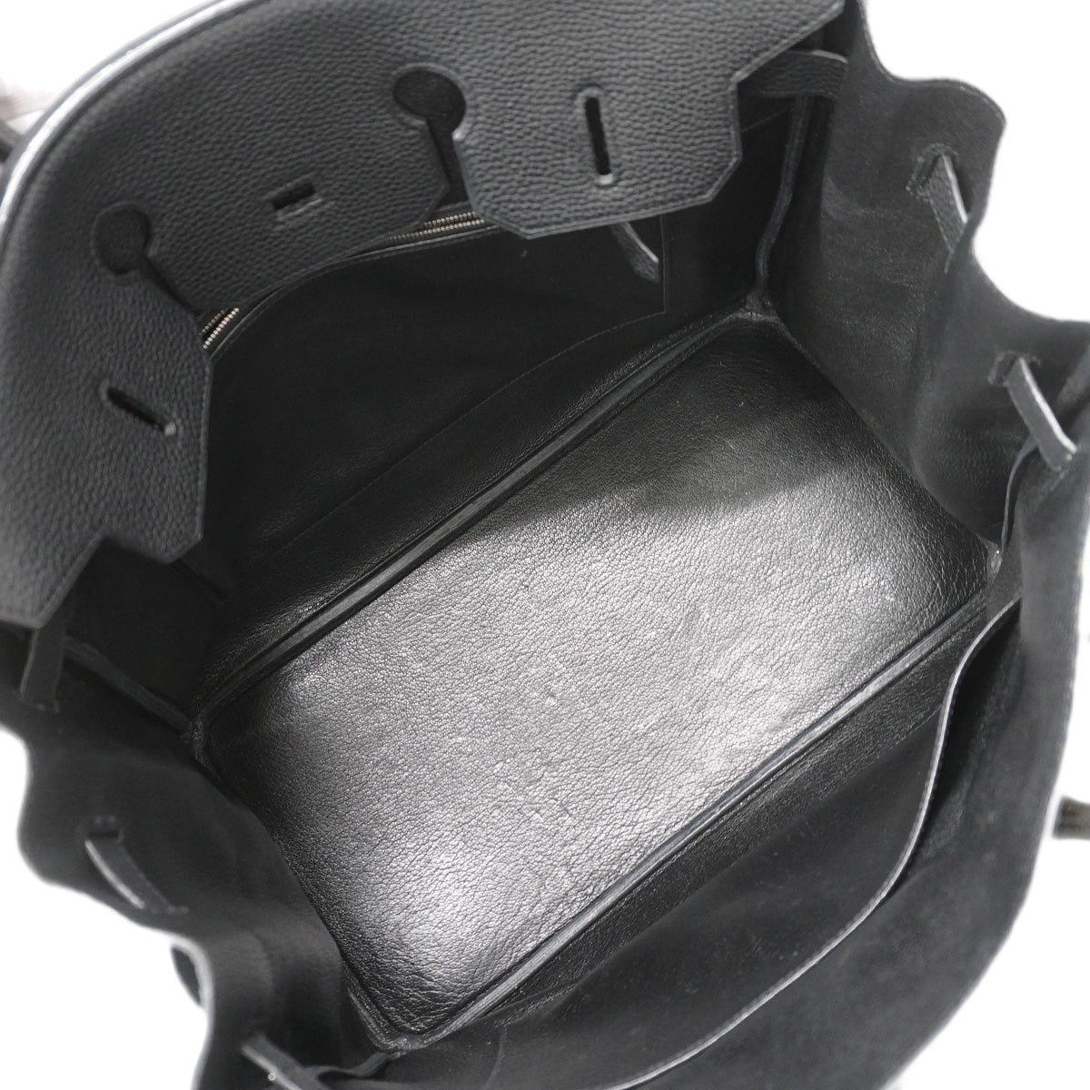 【6ia1140】エルメス ハンドバッグ バーキン35 トゴ ブラック シルバー金具 □K刻印【中古】レディース