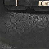 【6ia1140】エルメス ハンドバッグ バーキン35 トゴ ブラック シルバー金具 □K刻印【中古】レディース