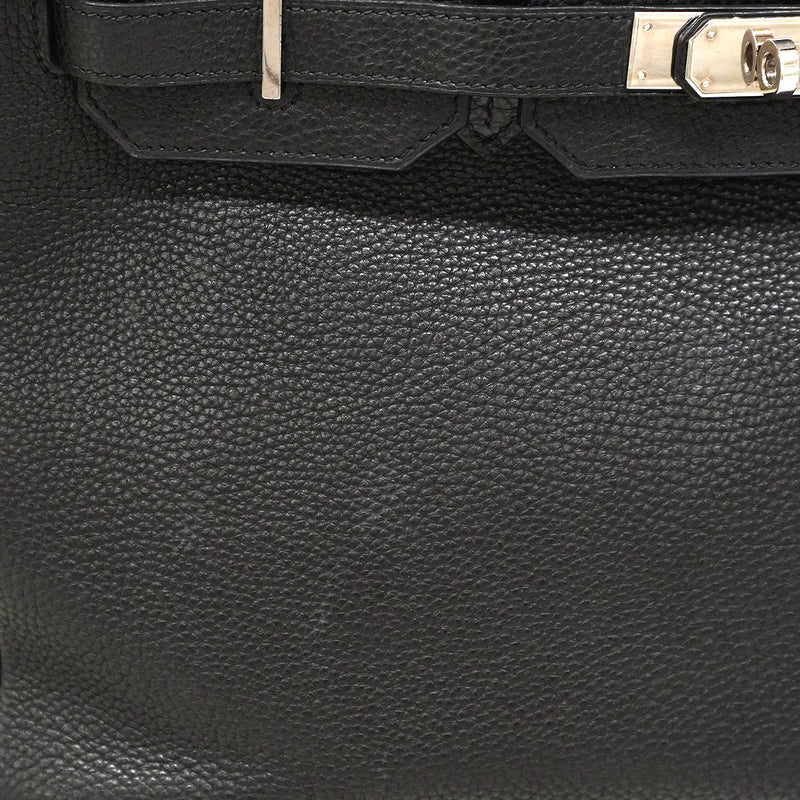 【6ia1140】エルメス ハンドバッグ バーキン35 トゴ ブラック シルバー金具 □K刻印【中古】レディース