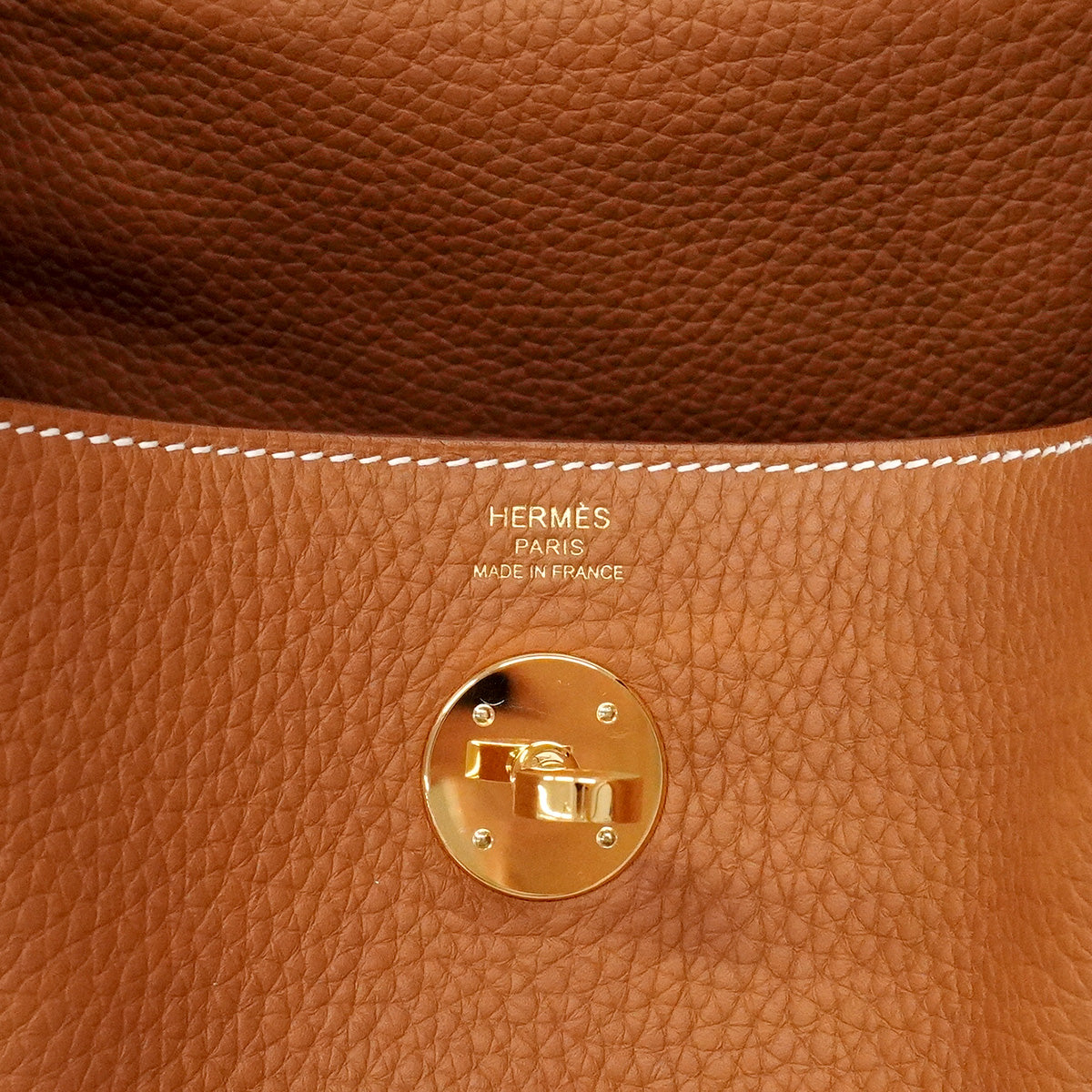 【6ia1143】エルメス ハンドバッグ リンディ26 トリヨンクレマンス ゴールド ゴールド金具 K刻印 2wayバッグ【中古】レディース