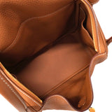 【6ia1143】エルメス ハンドバッグ リンディ26 トリヨンクレマンス ゴールド ゴールド金具 K刻印 2wayバッグ【中古】レディース