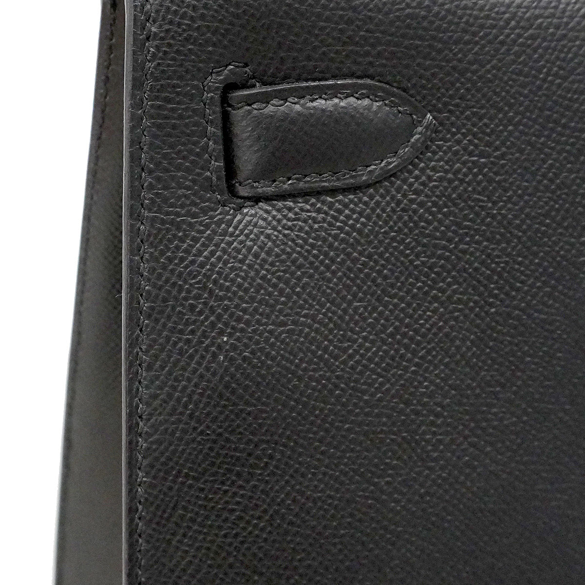 【6ia1144-g】エルメス ハンドバッグ ケリー28 ヴォーエプソン ブラック ゴールド金具 D刻印 2wayバッグ【中古】レディース