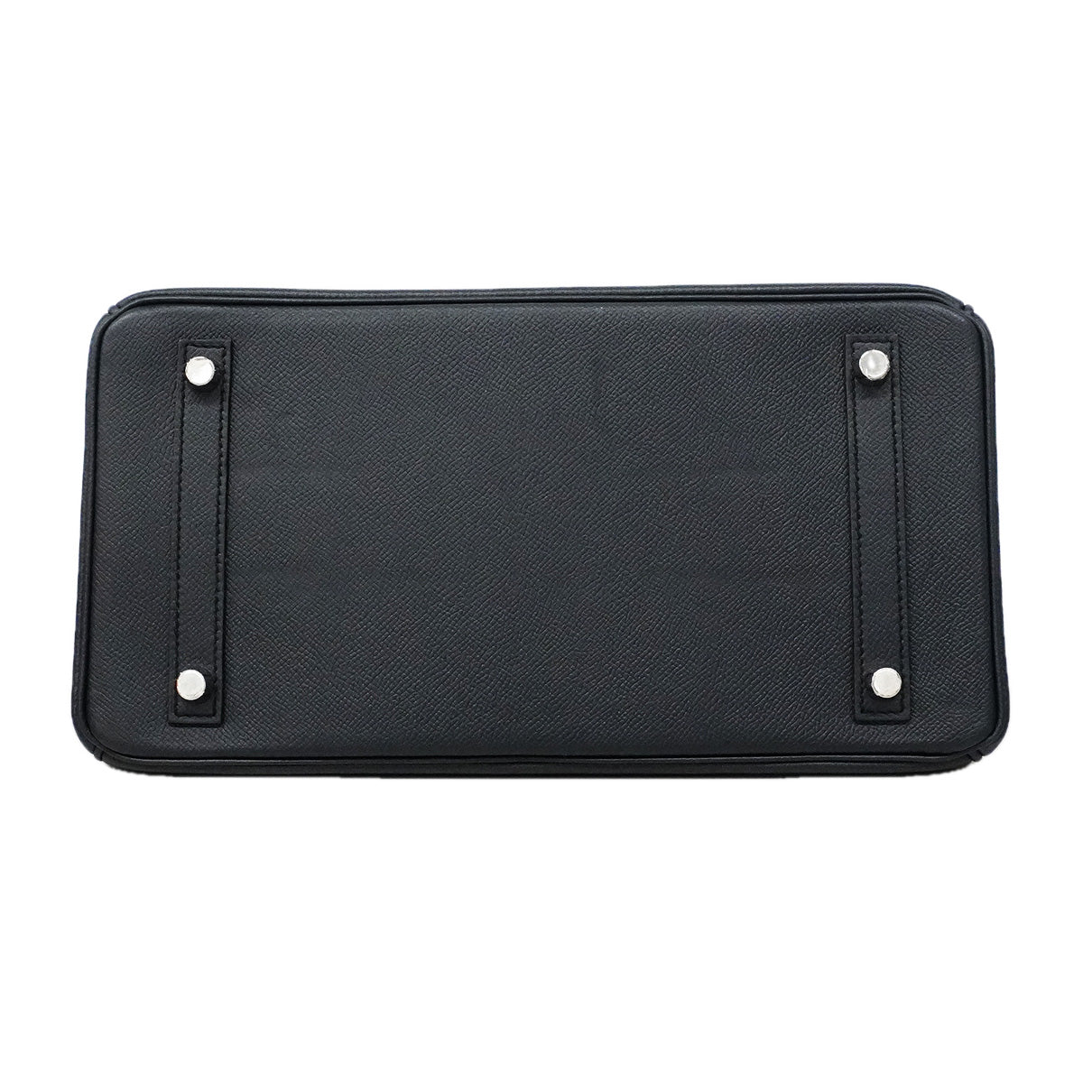 【6ia1145-g】エルメス ハンドバッグ バーキン30 ヴォーエプソン ブルーニュイ シルバー金具 C刻印【中古】レディース