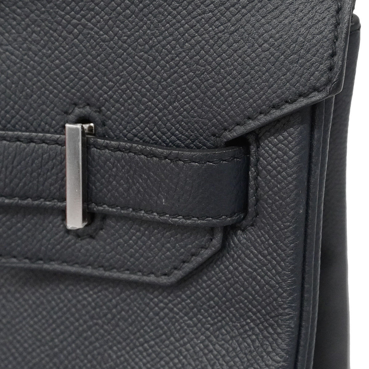 【6ia1145-g】エルメス ハンドバッグ バーキン30 ヴォーエプソン ブルーニュイ シルバー金具 C刻印【中古】レディース