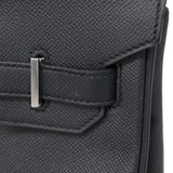 【6ia1145-g】エルメス ハンドバッグ バーキン30 ヴォーエプソン ブルーニュイ シルバー金具 C刻印【中古】レディース