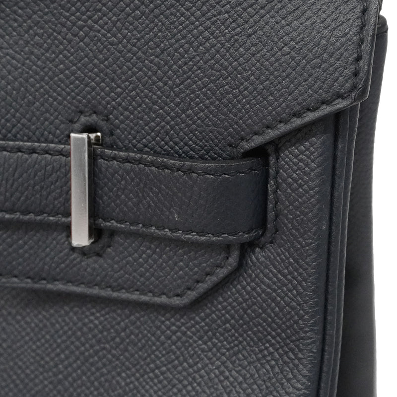 【6ia1145-g】エルメス ハンドバッグ バーキン30 ヴォーエプソン ブルーニュイ シルバー金具 C刻印【中古】レディース