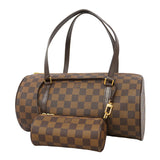 【6ia1169】ルイヴィトン ハンドバッグ ダミエ パピヨン30 N51303 エベヌ【中古】レディース