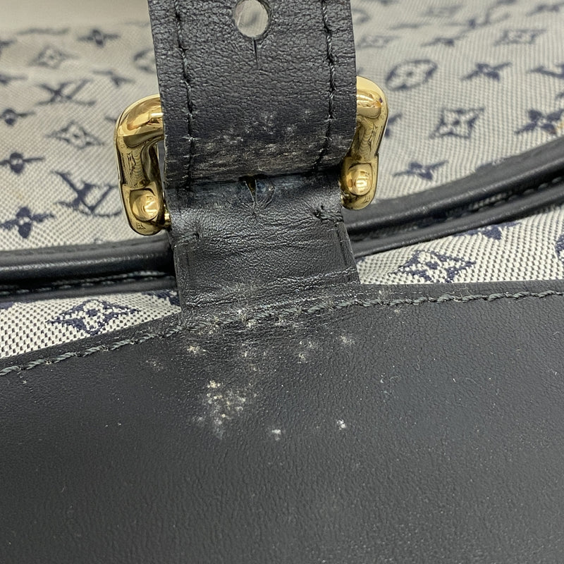 【6ia1173】ルイヴィトン ショルダーバッグ モノグラム・ミニ ベランジュール M92670 ブルー【中古】レディース