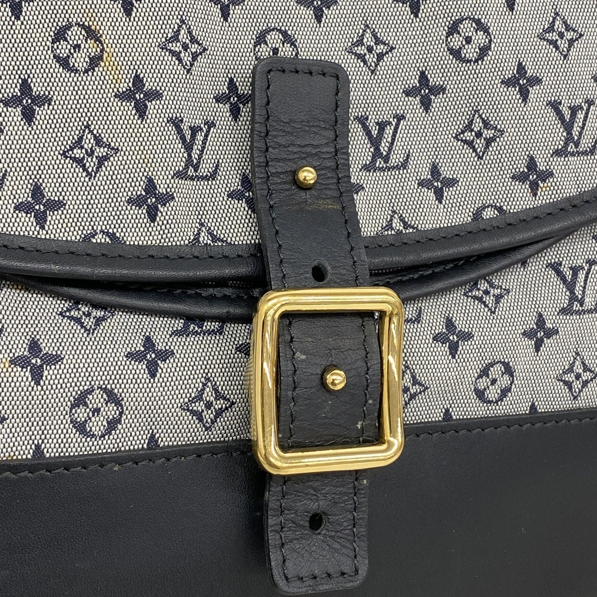 【6ia1173】ルイヴィトン ショルダーバッグ モノグラム・ミニ ベランジュール M92670 ブルー【中古】レディース