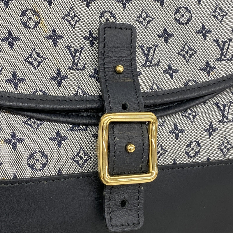 【6ia1173】ルイヴィトン ショルダーバッグ モノグラム・ミニ ベランジュール M92670 ブルー【中古】レディース