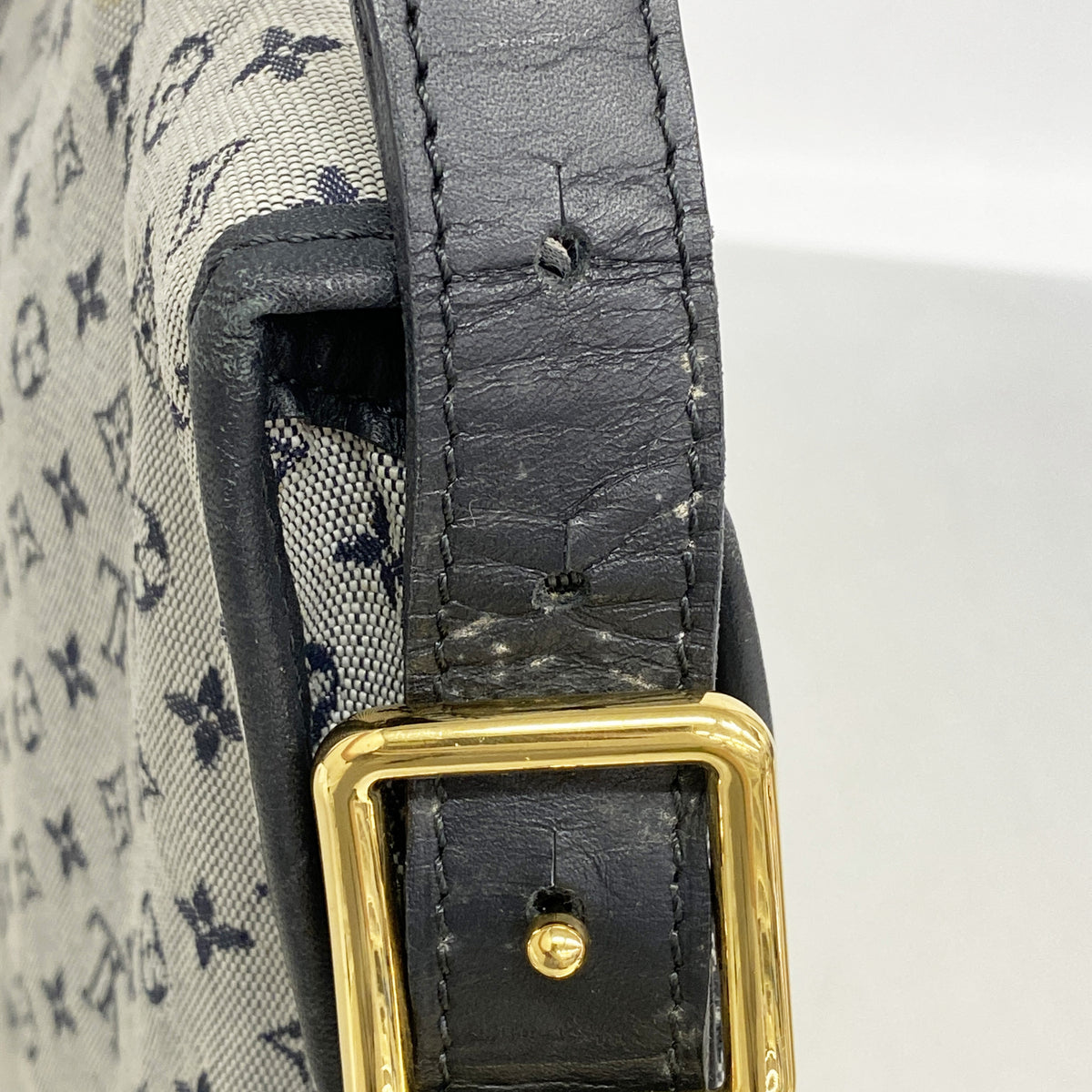 【6ia1173】ルイヴィトン ショルダーバッグ モノグラム・ミニ ベランジュール M92670 ブルー【中古】レディース