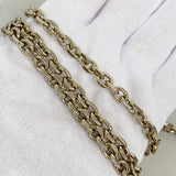 【6ia1178】クリスチャンディオール ショルダーバッグ カナージュ レザー ブルー シャンパンゴールド金具【中古】レディース