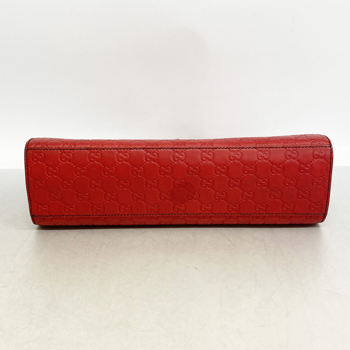 【6ia1182】グッチ ショルダーバッグ グッチシマ 295403 レザー レッド シャンパンゴールド金具【中古】レディース