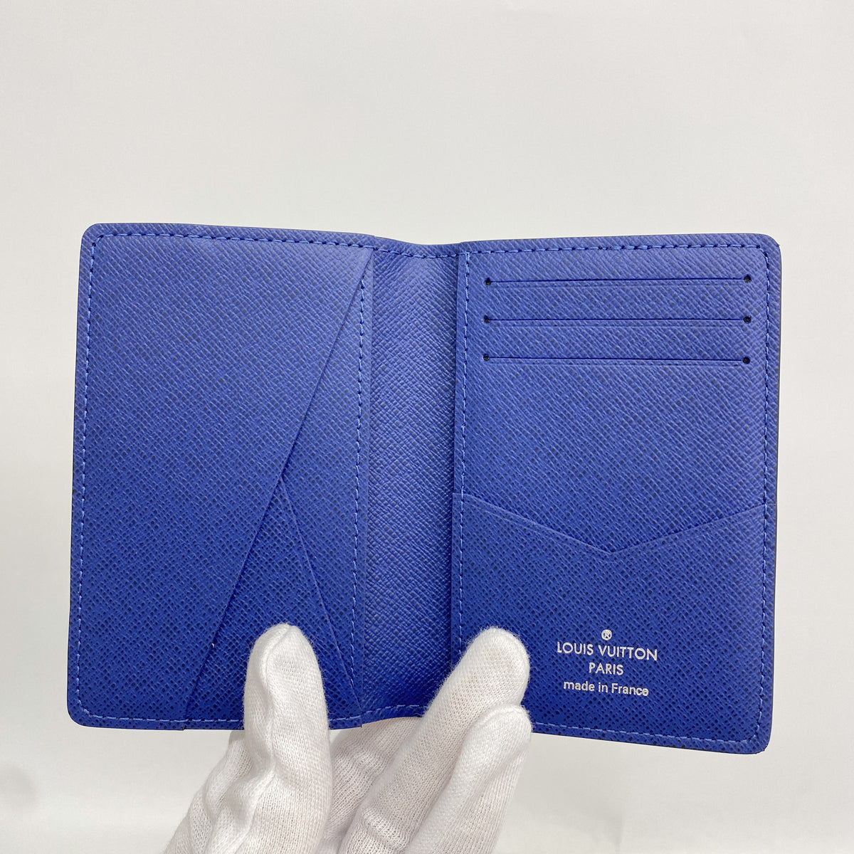 【6ia1192】ルイヴィトン カードケース タイガラマ オーガナイザードゥポッシュ M30301 コバルト【中古】メンズ