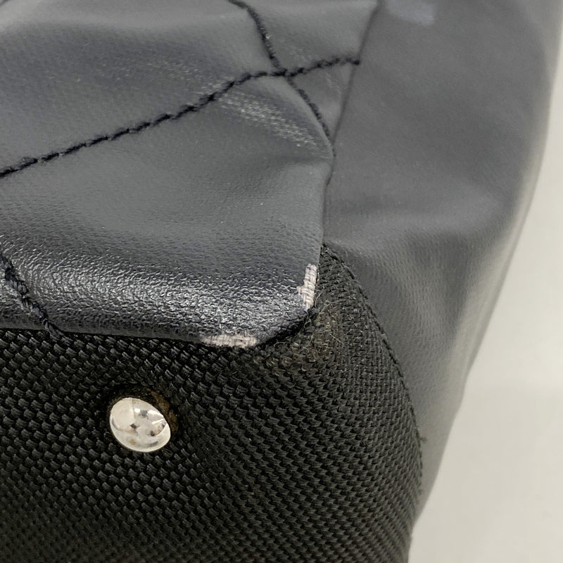 【6ia1204】シャネル トートバッグ パリビアリッツ キャンバス ブラック シルバー金具【中古】レディース
