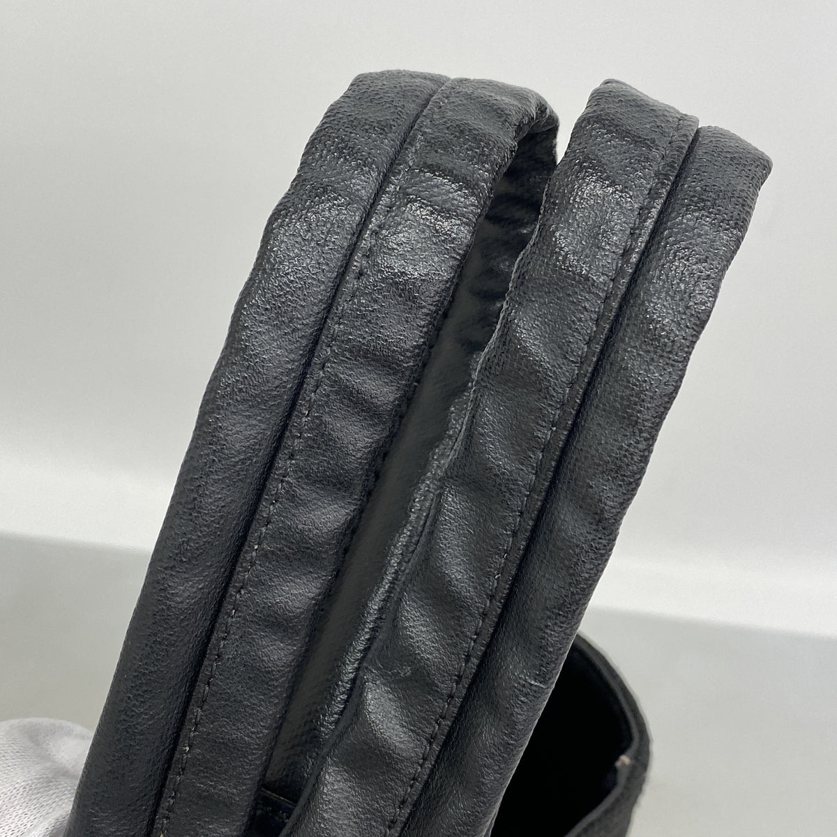 【6ia1204】シャネル トートバッグ パリビアリッツ キャンバス ブラック シルバー金具【中古】レディース