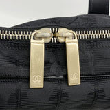 【6ia1205】シャネル ハンドバッグ ニュートラベル ナイロン ブラック シャンパンゴールド金具【中古】レディース