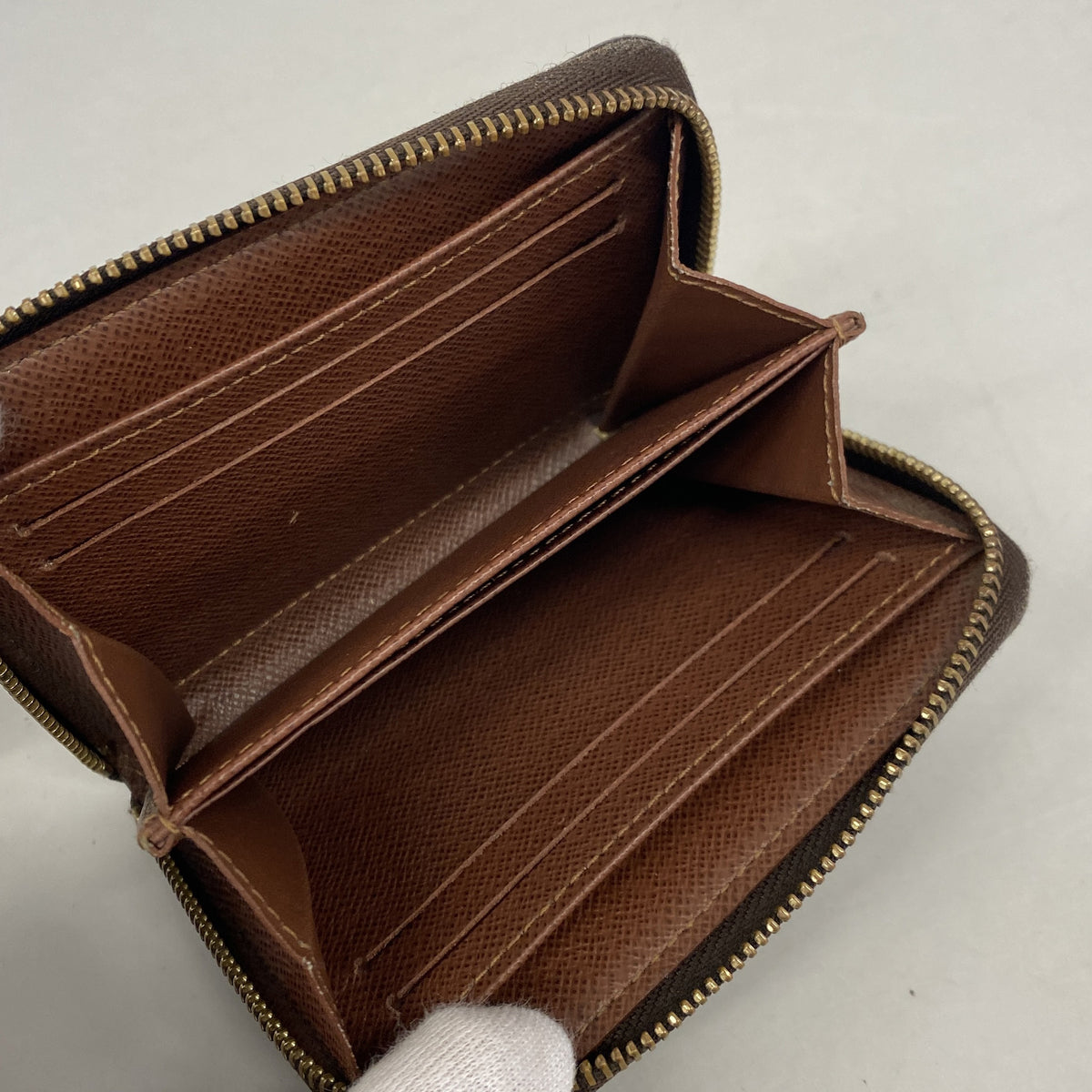 【6ib1212】ルイヴィトン コインケース モノグラム ジッピーコインパース M60067 ブラウン【中古】メンズ レディース ユニセックス