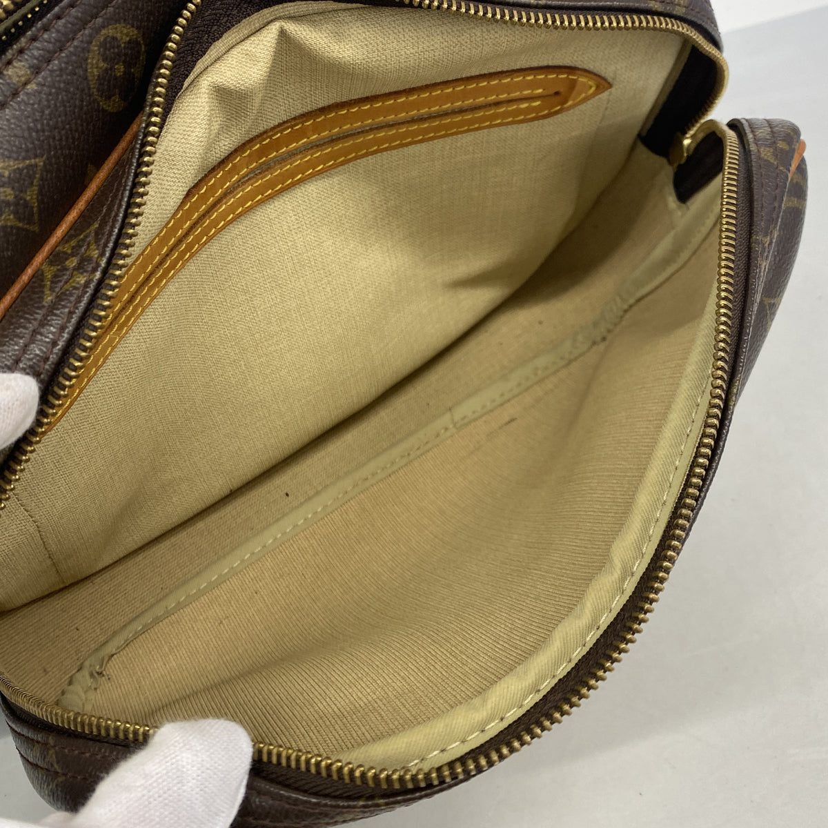 【6ib1215】ルイヴィトン ショルダーバッグ モノグラム リポーターPM M45254 ブラウン【中古】レディース
