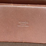 【6ib1217】エルメス トートバッグ エールバッグカバス トワルオフィシエ ブラウン ゴールド金具 □F刻印【中古】レディース