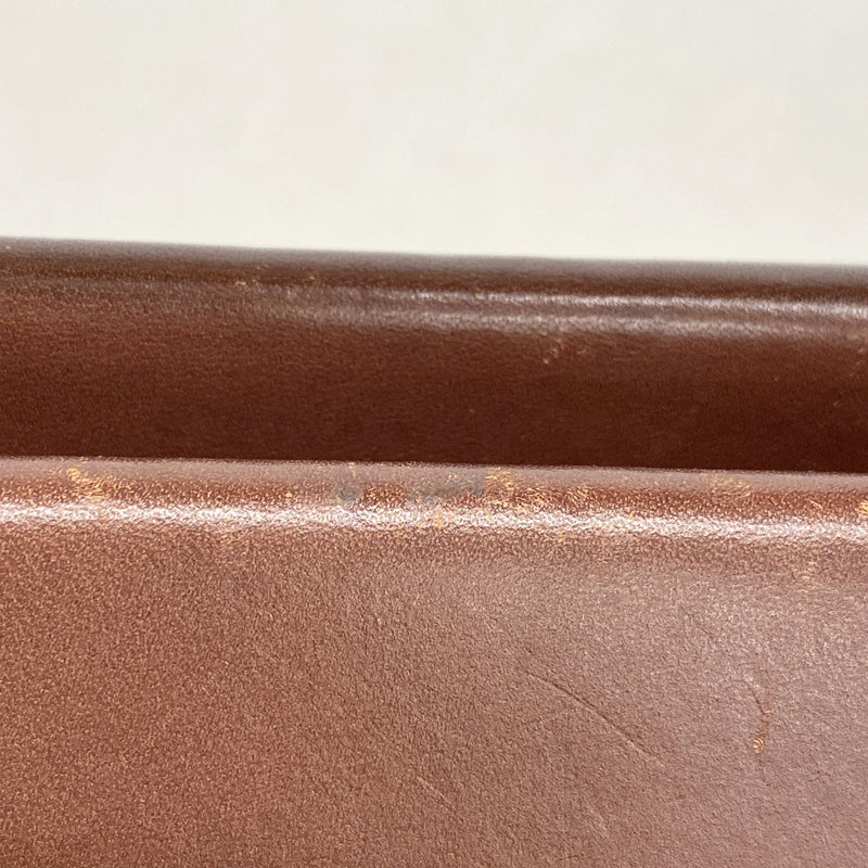 【6ib1217】エルメス トートバッグ エールバッグカバス トワルオフィシエ ブラウン ゴールド金具 □F刻印【中古】レディース