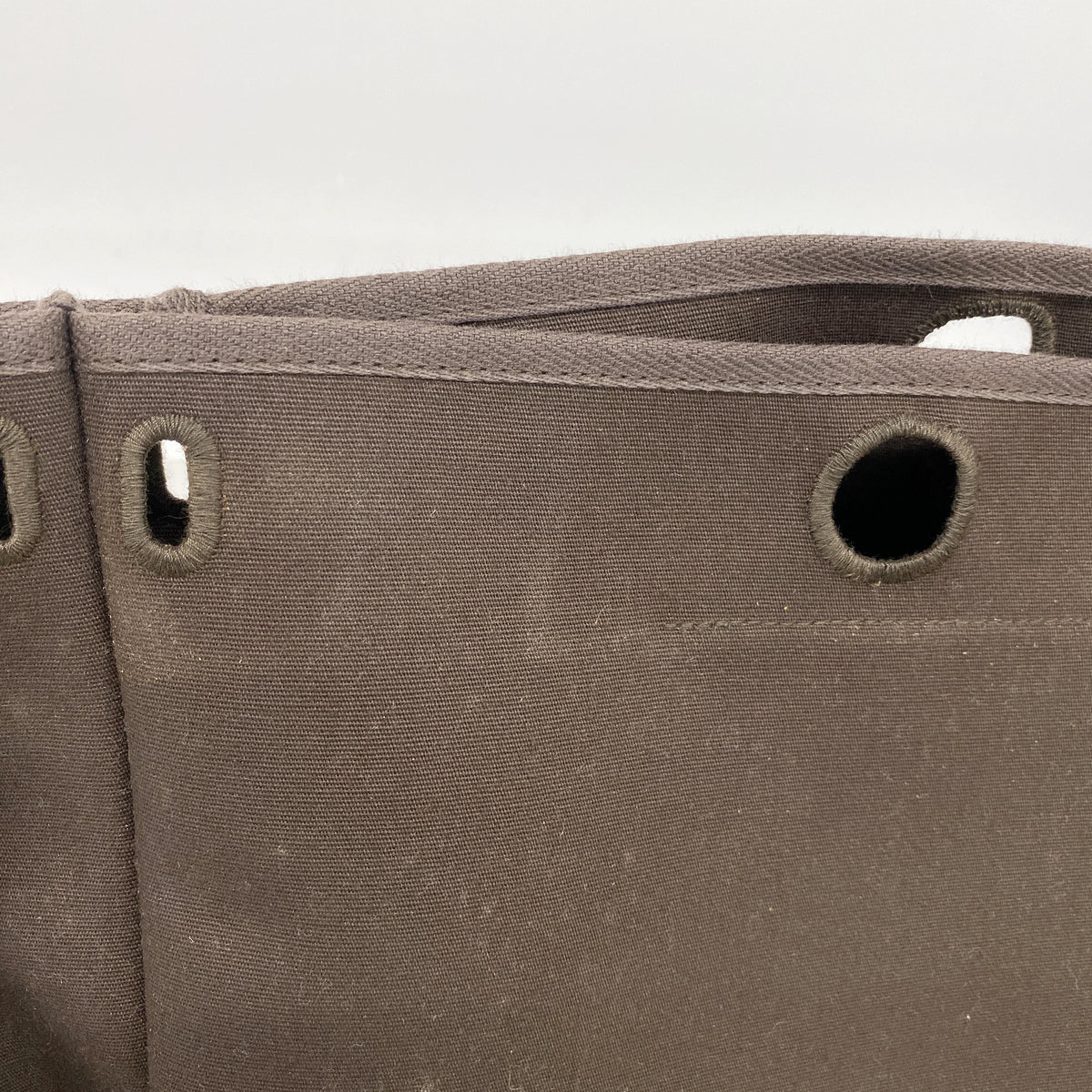 【6ib1217】エルメス トートバッグ エールバッグカバス トワルオフィシエ ブラウン ゴールド金具 □F刻印【中古】レディース
