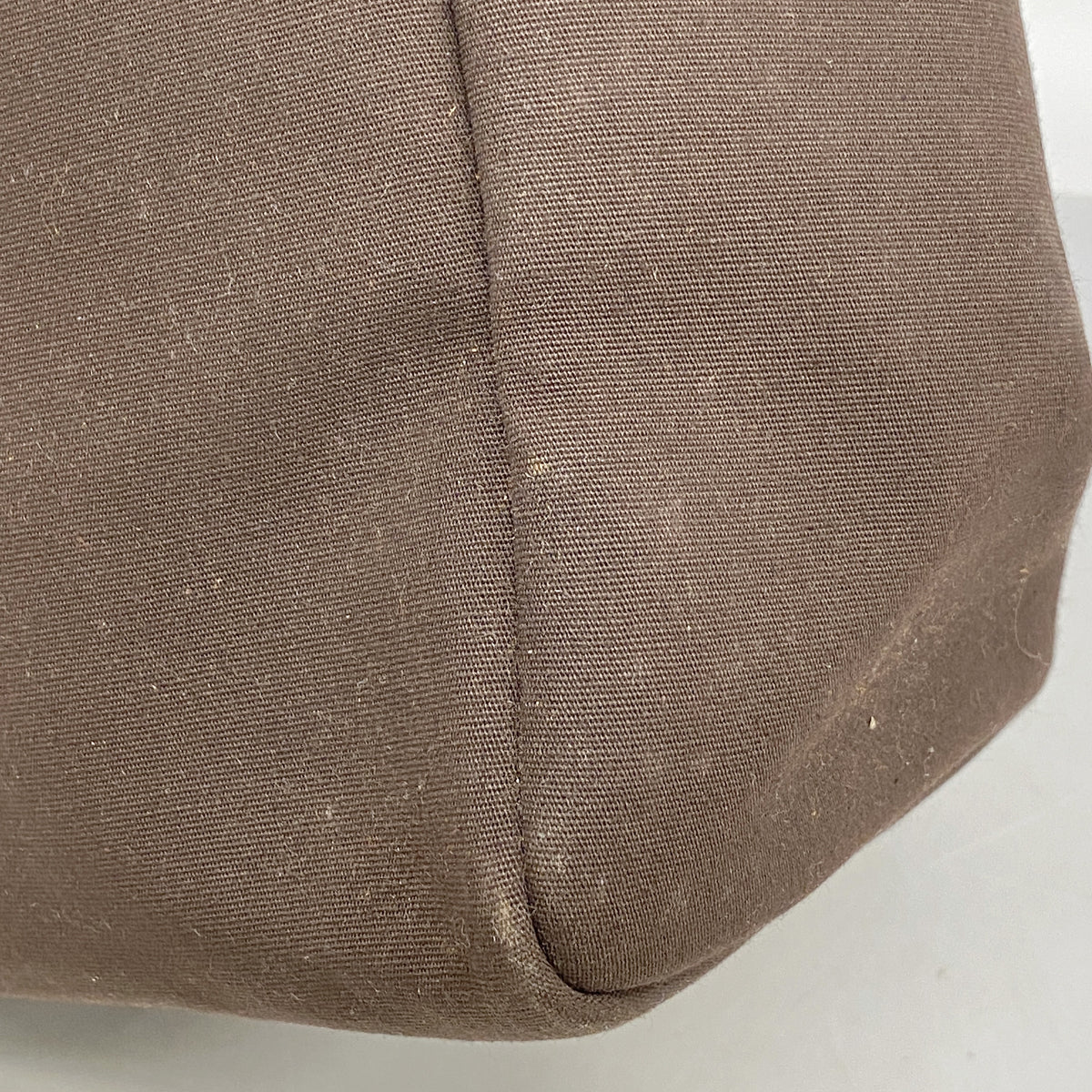 【6ib1217】エルメス トートバッグ エールバッグカバス トワルオフィシエ ブラウン ゴールド金具 □F刻印【中古】レディース