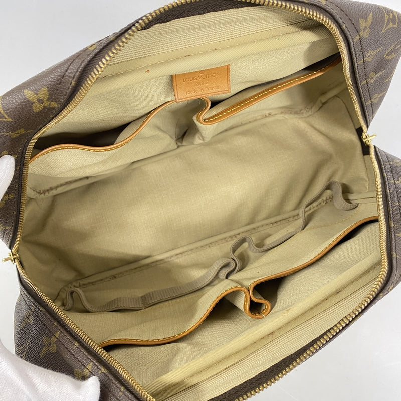 【6ib1219】ルイヴィトン ハンドバッグ モノグラム ドーヴィル M47270 ブラウン【中古】レディース