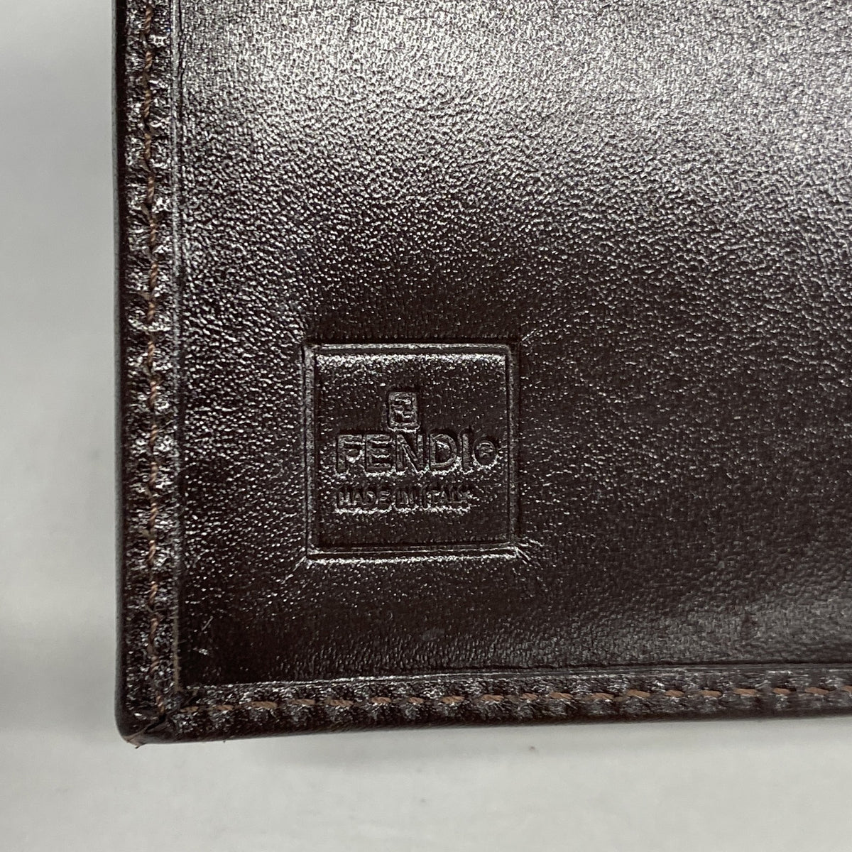 【6ib1231】フェンディ 三つ折り財布 ズッカ ナイロンキャンバス ブラウン シルバー金具【中古】レディース