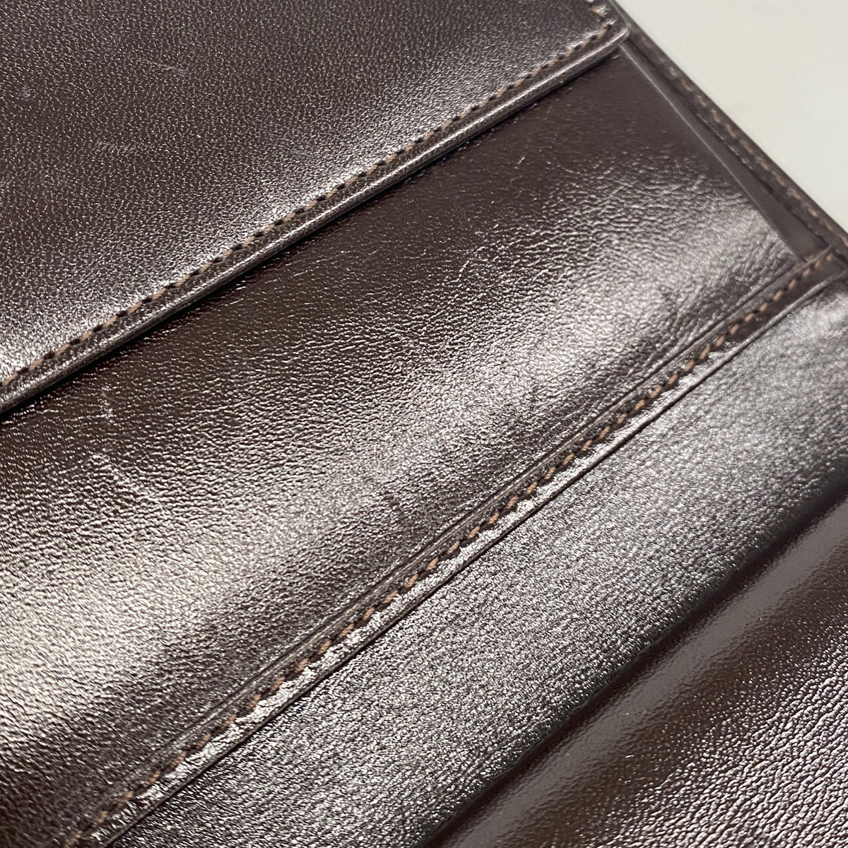【6ib1231】フェンディ 三つ折り財布 ズッカ ナイロンキャンバス ブラウン シルバー金具【中古】レディース
