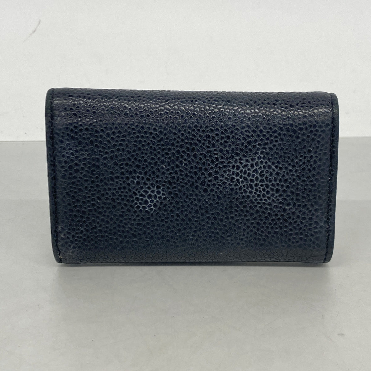 【6ib1232】シャネル キーケース キャビアスキン ブラック シルバー金具【中古】メンズ レディース ユニセックス