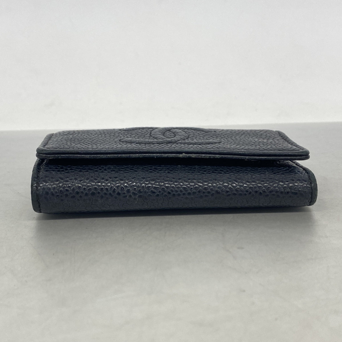 【6ib1232】シャネル キーケース キャビアスキン ブラック シルバー金具【中古】メンズ レディース ユニセックス