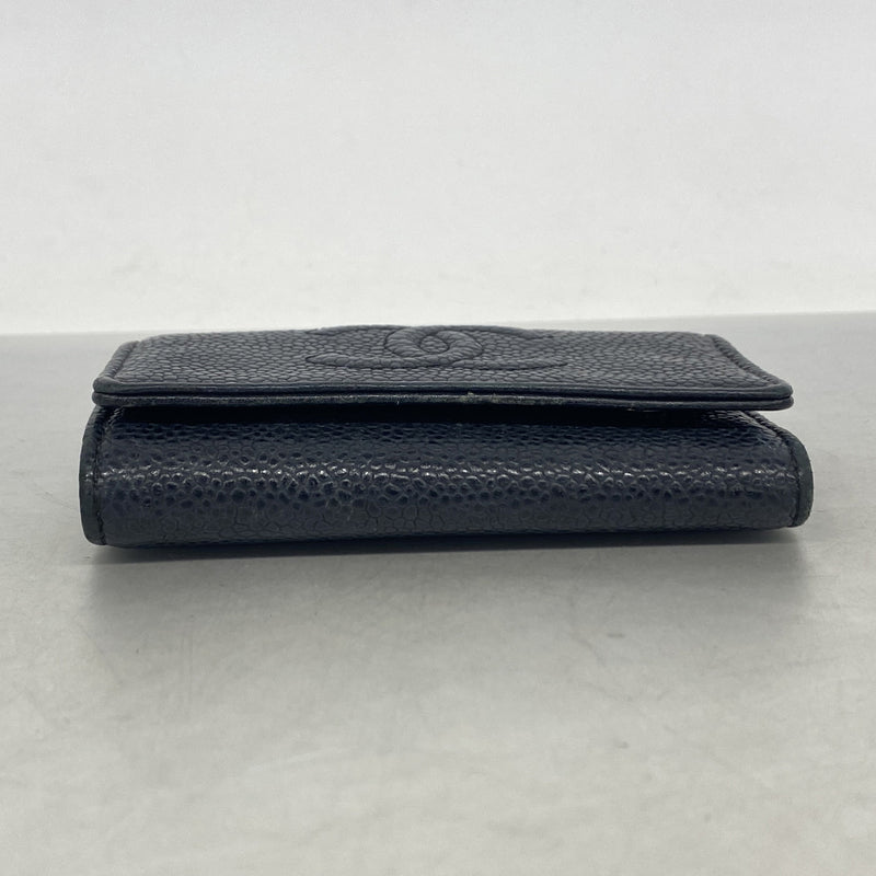 【6ib1232】シャネル キーケース キャビアスキン ブラック シルバー金具【中古】メンズ レディース ユニセックス