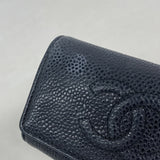 【6ib1232】シャネル キーケース キャビアスキン ブラック シルバー金具【中古】メンズ レディース ユニセックス
