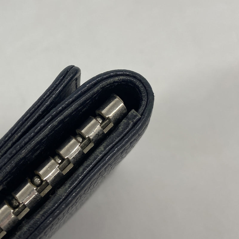 【6ib1232】シャネル キーケース キャビアスキン ブラック シルバー金具【中古】メンズ レディース ユニセックス