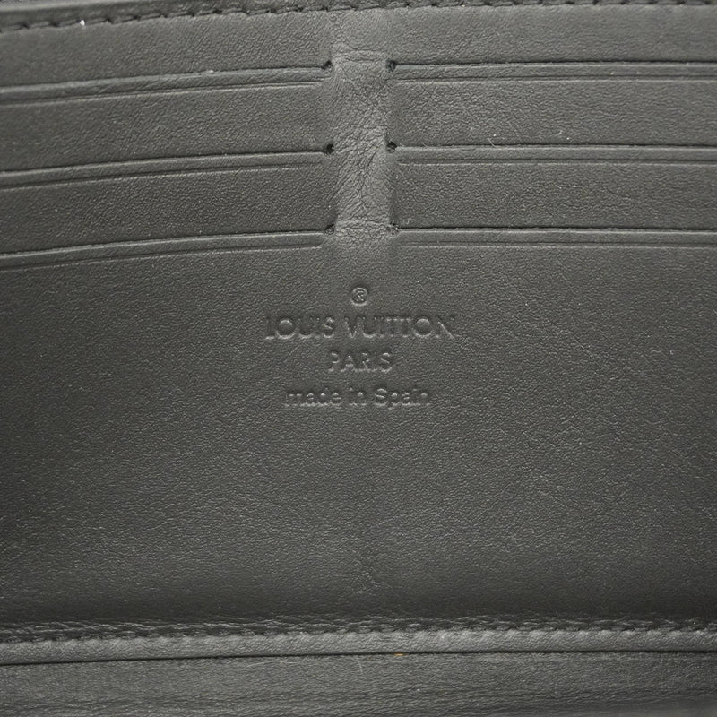 【6ib1237】ルイヴィトン 長財布 LVアエログラム ジッピーウォレット M69831 ノワール【中古】メンズ