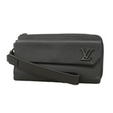 【6ib1237】ルイヴィトン 長財布 LVアエログラム ジッピーウォレット M69831 ノワール【中古】メンズ