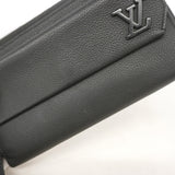 【6ib1237】ルイヴィトン 長財布 LVアエログラム ジッピーウォレット M69831 ノワール【中古】メンズ