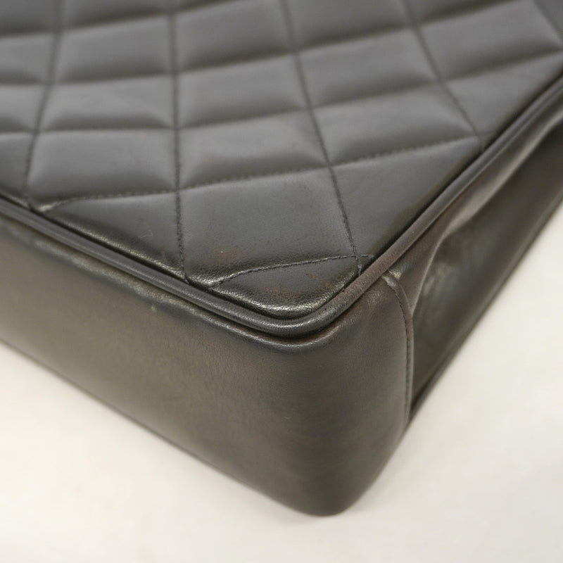 【6ib1239】シャネル トートバッグ マトラッセ ラムスキン ブラック ゴールド金具【中古】レディース
