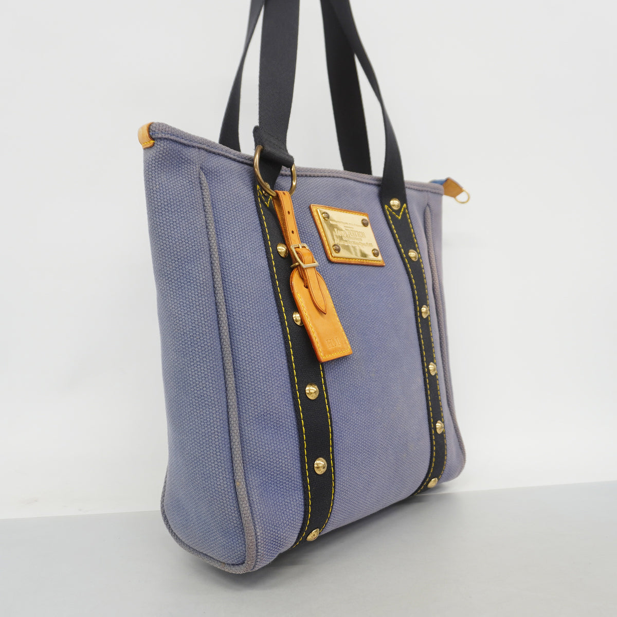 【6ib1244】ルイヴィトン トートバッグ アンティグア カバMM M40087 ブルー【中古】レディース