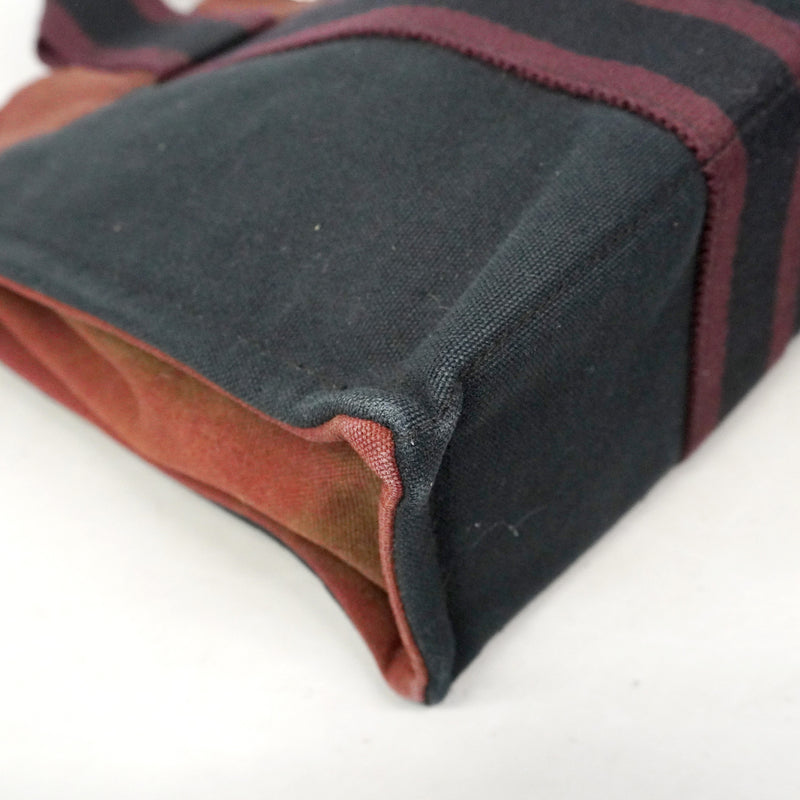 【6ib1250】エルメス トートバッグ フールトゥPM キャンバス ブラック シルバー金具【中古】メンズ レディース ユニセックス